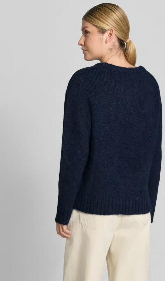 Ichi Gebreide pullover met wol en ronde hals - Foto 3