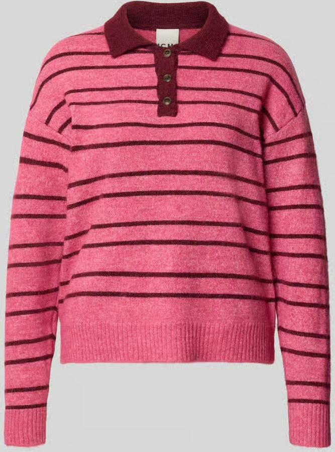 Ichi Gebreide pullover met wol model 'SAGE'
