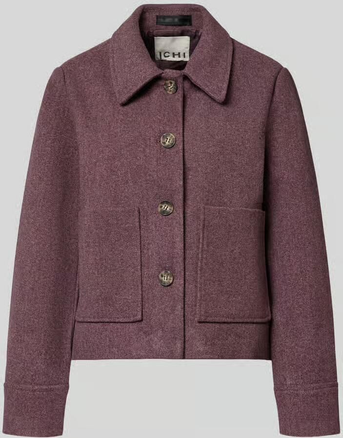 Ichi Regular fit blouson met opgestikte zakken model 'JANNET' - Foto 2