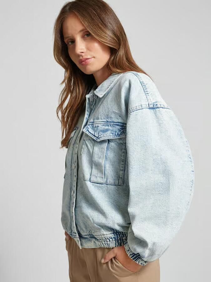 Ichi Jeansjack met borstzakken model 'BOSSIE'