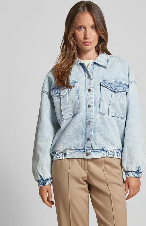 Ichi Jeansjack met borstzakken model 'BOSSIE' - Foto 3