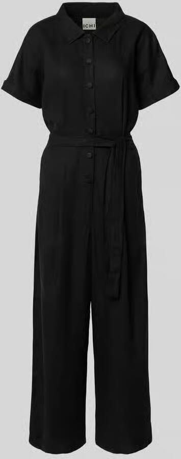 Ichi Jumpsuit van linnenmix met strikceintuur model 'LINNO' - Foto 2