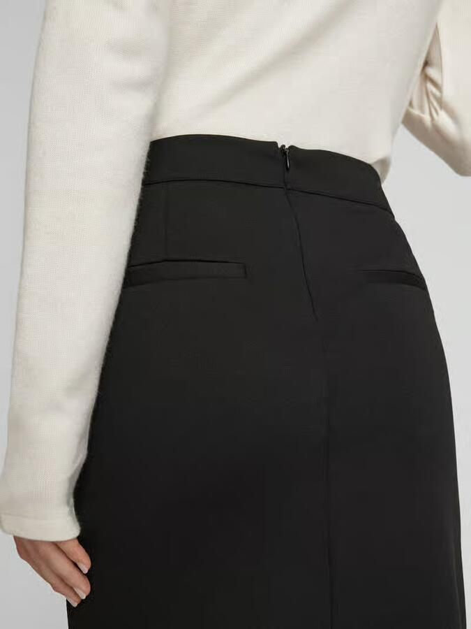 Ichi Knielange rok met gestileerde achterzakken model 'Kate Office'
