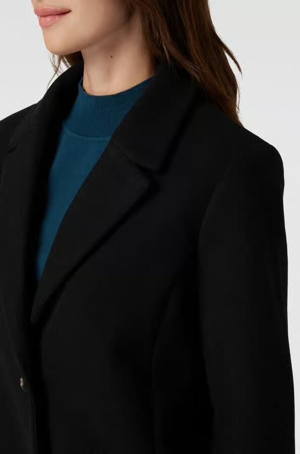 Ichi Lange jas met reverskraag model 'Jannet'