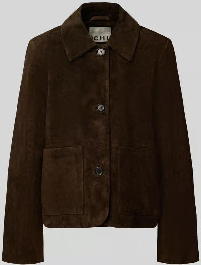 Ichi Leren jack met kentkraag model 'ALAVA'