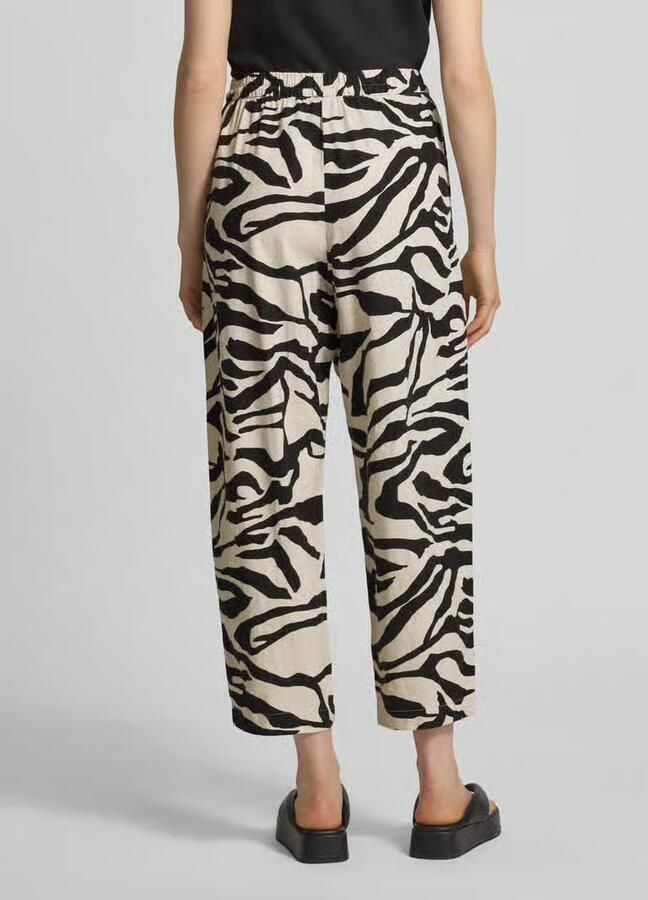 Ichi Linnen broek met steekzakken model 'LINNO'