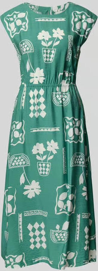 Ichi Midi-jurk met ronde hals model 'YETTA' - Foto 4