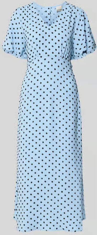 Ichi midi-jurk met V-hals model 'ZABBY' - Foto 2