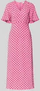 Ichi midi-jurk met V-hals model 'ZABBY'