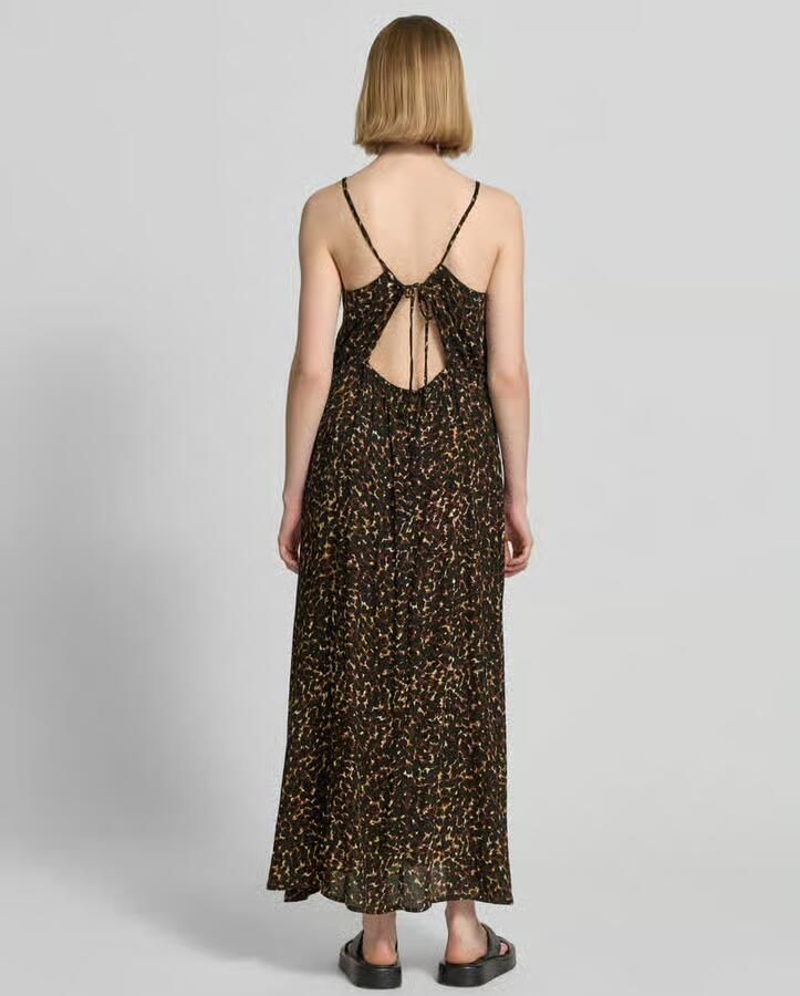 Ichi midi-jurk van pure viscose model 'Marrakech'