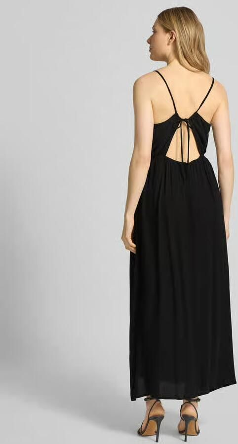 Ichi Midi-jurk met afgeronde V-hals model 'MARRAKECH'