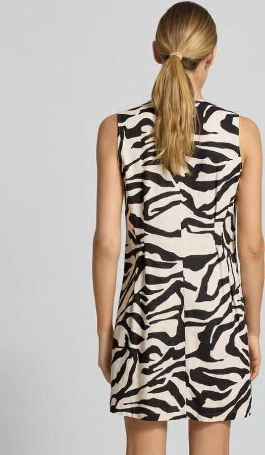 Ichi Mini-jurk van mix van linnen en viscose model 'LINNO' - Foto 3