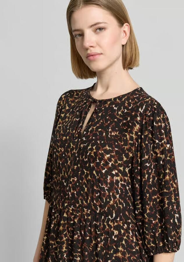 Ichi mini-jurk van viscose in all-over look model 'MARRAKECH'