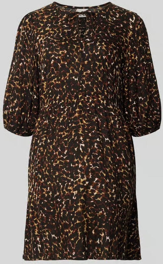 Ichi mini-jurk van viscose in all-over look model 'MARRAKECH' - Foto 2