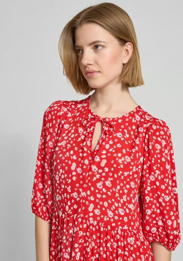 Ichi mini-jurk van viscose in all-over look model 'MARRAKECH'