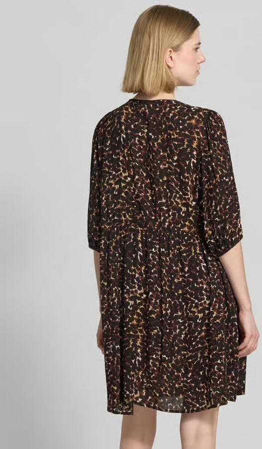 Ichi mini-jurk van viscose in all-over look model 'MARRAKECH' - Foto 3