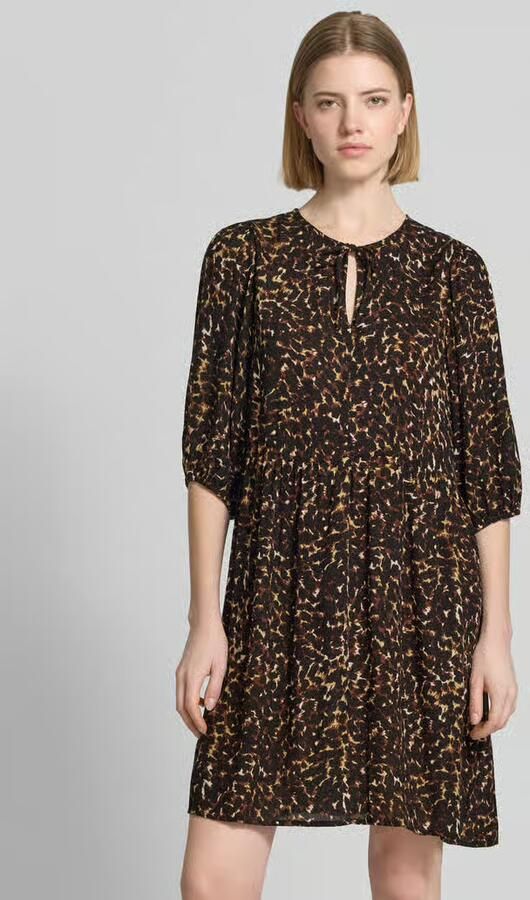 Ichi mini-jurk van viscose in all-over look model 'MARRAKECH' - Foto 2