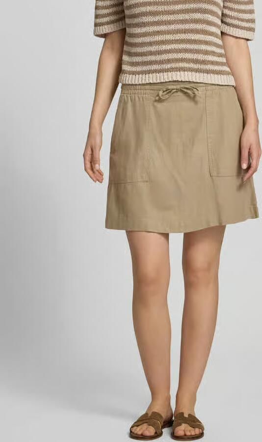 Ichi Minirok van mix van linnen en viscose model 'LINNO' - Foto 3