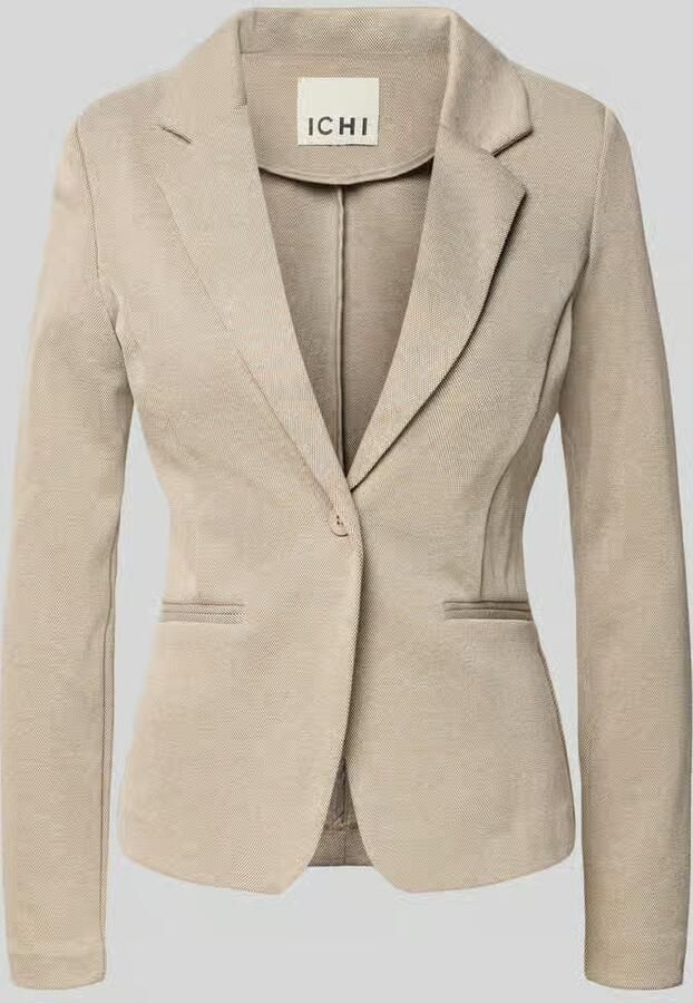 Ichi Regular fit blazer met Reverskraag Model 'Kate'