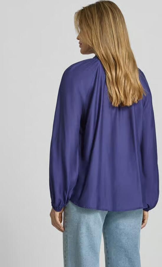 Ichi Regular fit blouse met druppelvormige hals model 'KARLANI'