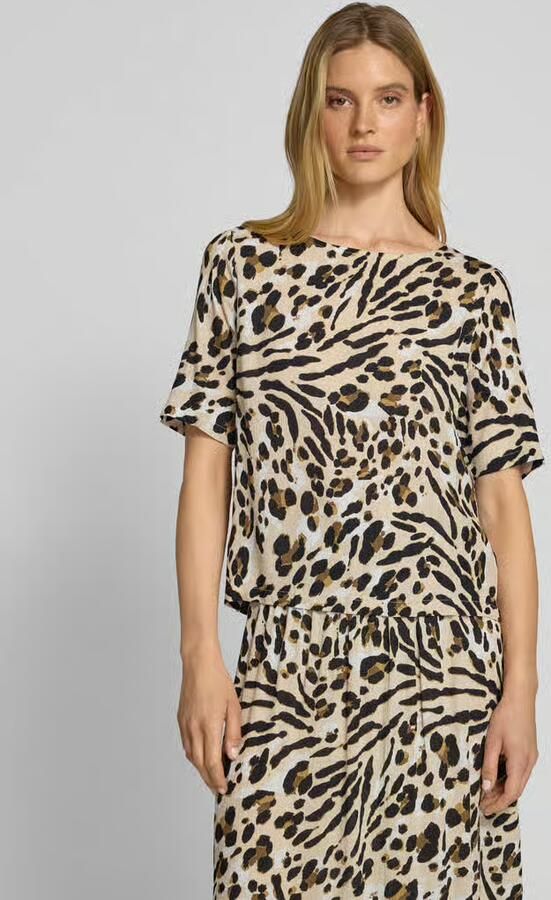 Ichi Regular fit blouse met ronde hals model 'MARRAKECH' - Foto 3