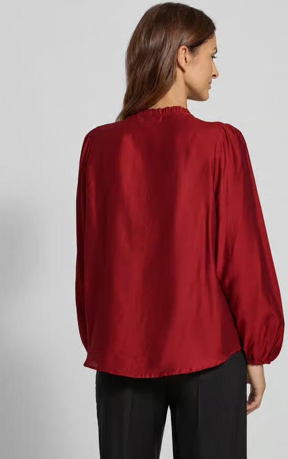 Ichi Regular fit blouse met ruches model 'KARLANI'