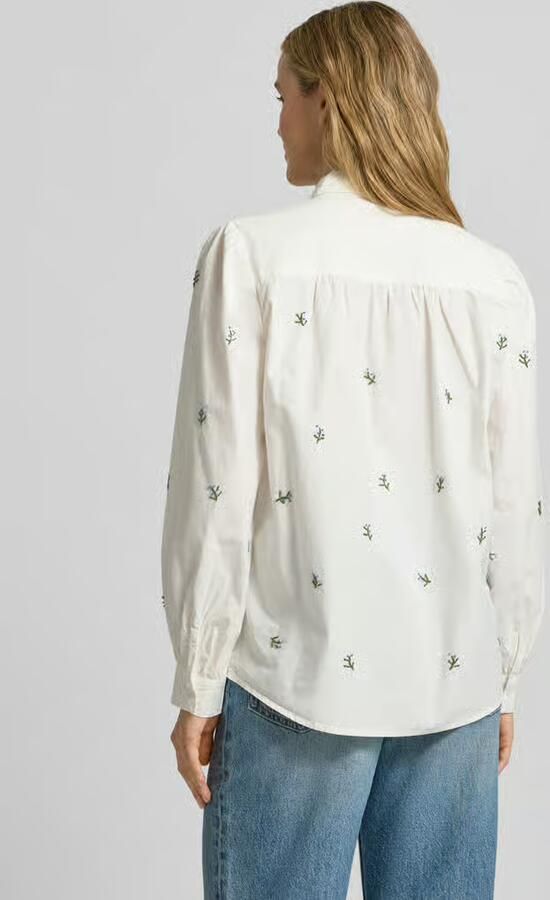 Ichi Regular fit blouse met stitchings model 'SANAZ'