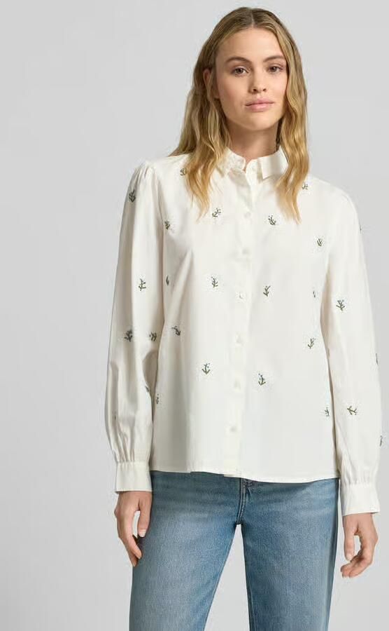 Ichi Regular fit blouse met stitchings model 'SANAZ' - Foto 2