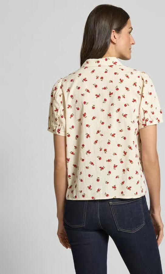 Ichi Regular fit blouse met vetersluiting model 'ROSEY'