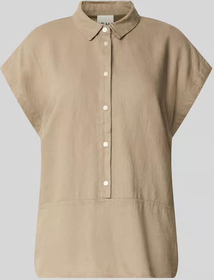 Ichi regular fit blouse van mix van linnen en viscose model 'LINNO' - Foto 2
