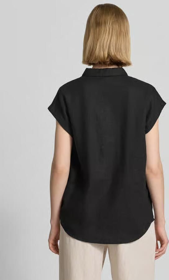 Ichi Regular fit blouse van een mix van linnen en viscose met knoopsluiting