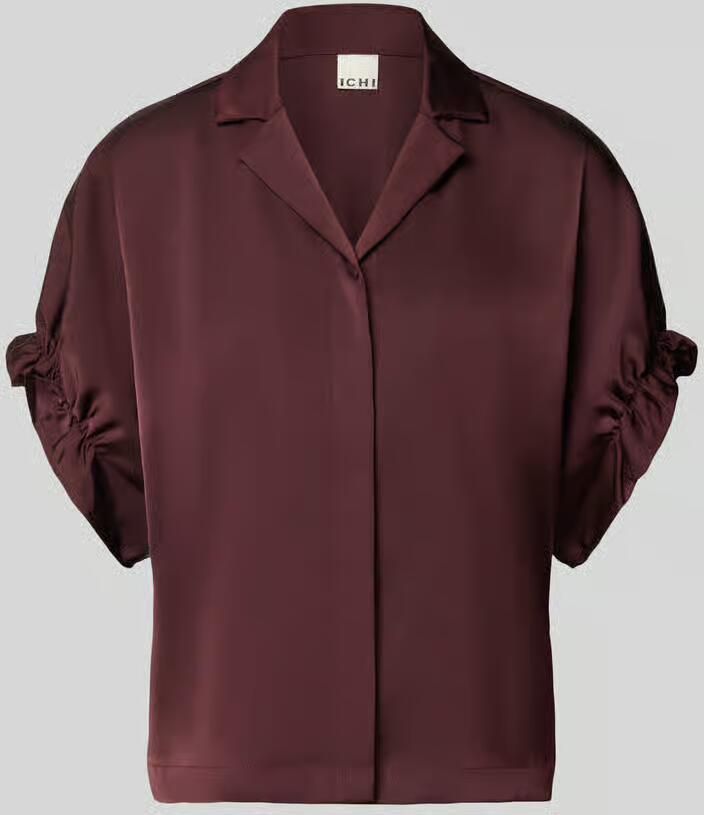 Ichi Regular fit blouse van satijn model 'LETTA'