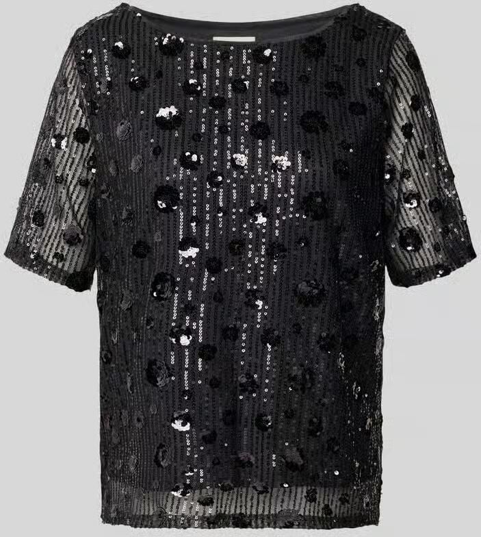 Ichi Regular fit blouseshirt met pailletten model 'MALIMA'