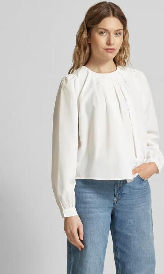 Ichi Regular fit blouseshirt met plooien model 'BOLDI' - Foto 4