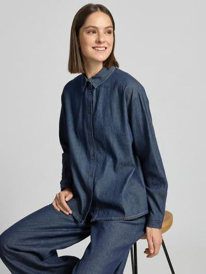 Ichi Regular fit Jeanshemd met overhemdkraag Model 'ARCHER' - Foto 8
