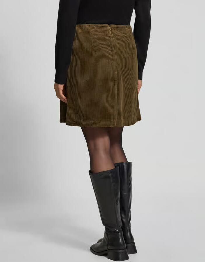 Ichi Regular fit minirok in ribcordlook model 'Focaro'