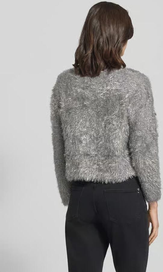 Ichi Regular fit pullover van imitatiebont model 'Lizi' - Foto 4