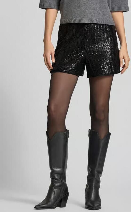 Ichi Regular fit short met pailletten model 'FAUCA' - Foto 2