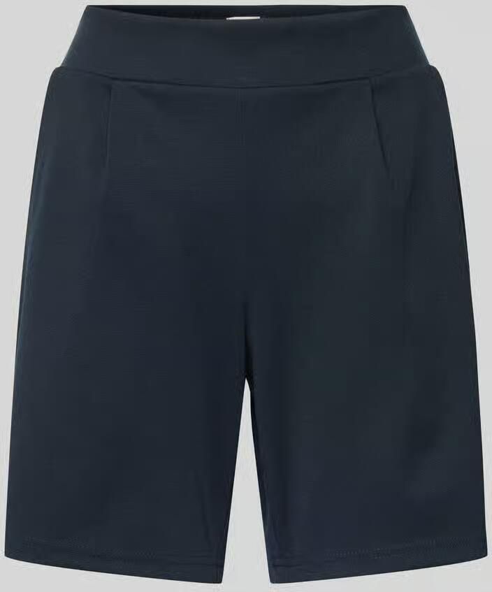 Ichi Regular fit sweatshorts met bandplooien model 'Kate'