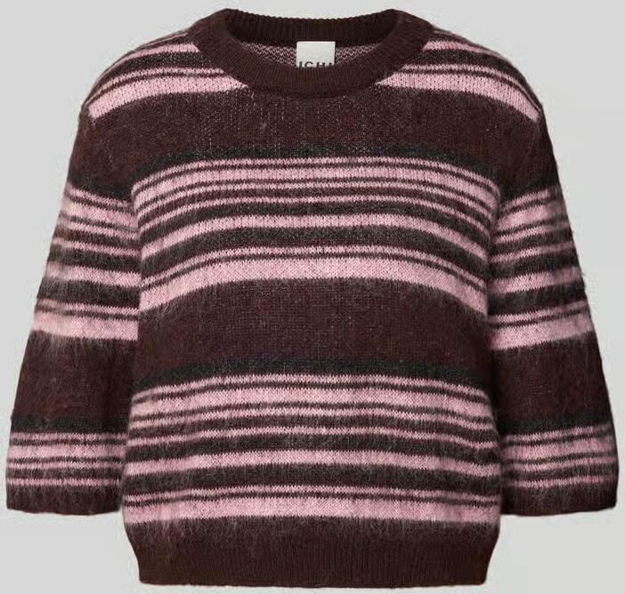 Ichi relaxed fit gebreide pullover van wolmix model 'ALLO'