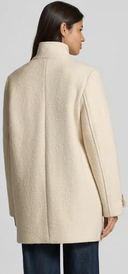 Ichi Relaxed fit lange jas van wolmix model 'Tipa'