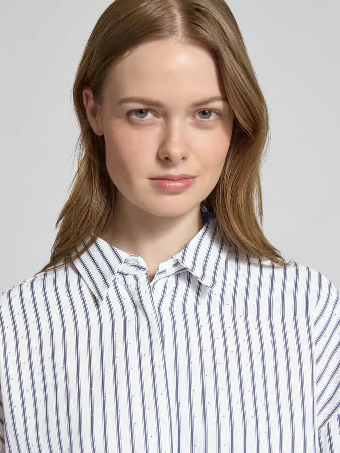 Ichi Relaxed fit overhemdblouse met strass-steentjes model 'PIPER' - Foto 2