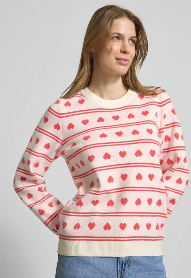 Ichi Relaxed fit Pullover met All-over motiefstitching Model 'Brielle' - Foto 2