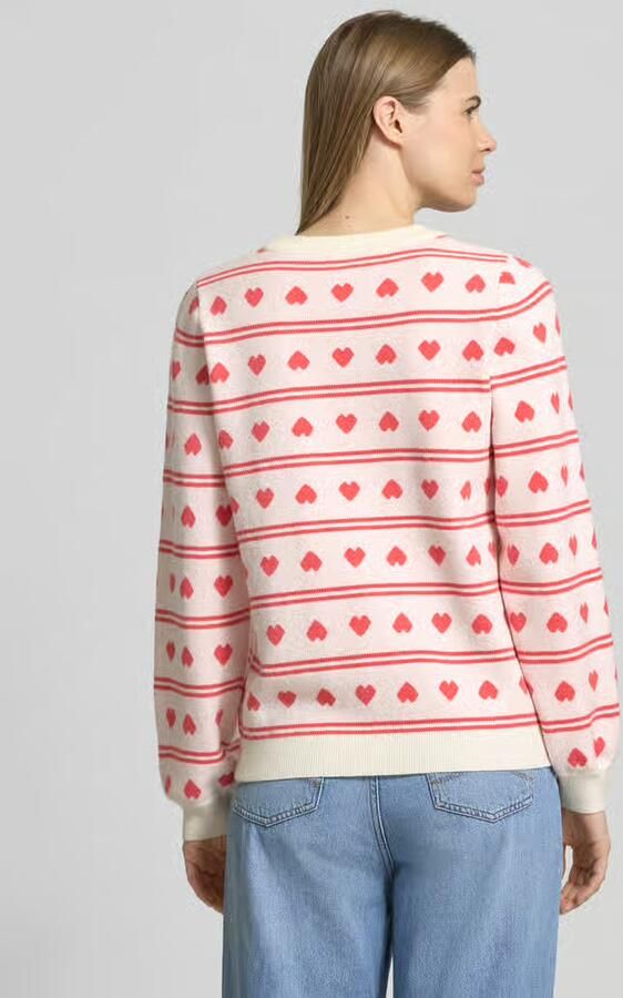 Ichi Relaxed fit Pullover met All-over motiefstitching Model 'Brielle' - Foto 2