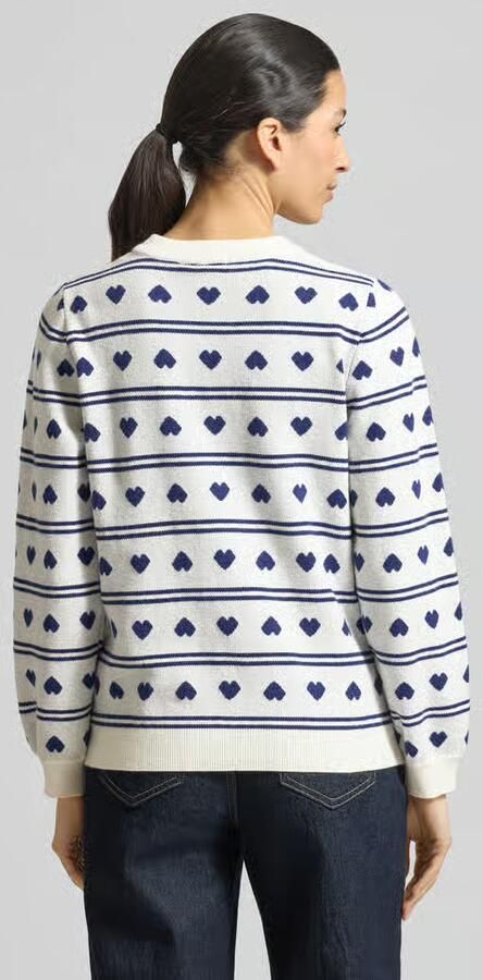 Ichi Relaxed fit Pullover met All-over motiefstitching Model 'Brielle' - Foto 2