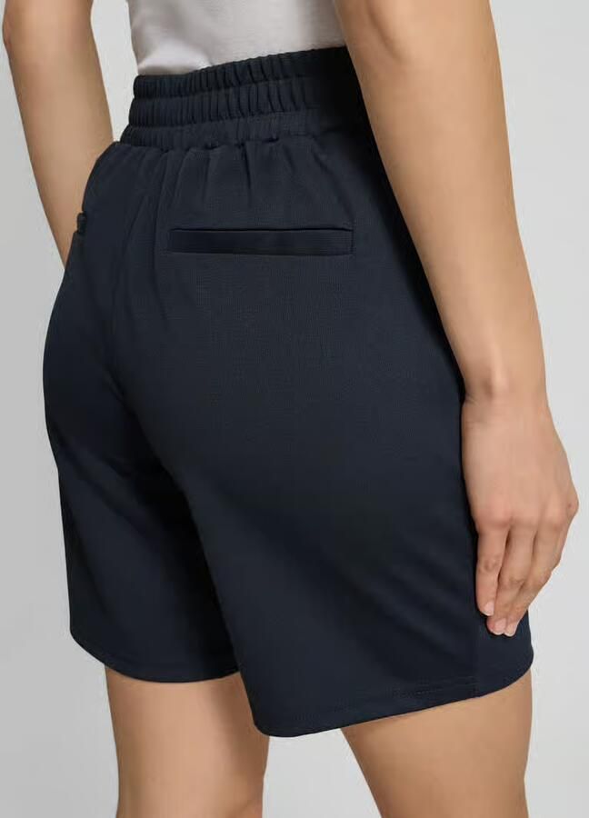 Ichi Regular fit sweatshorts met bandplooien model 'Kate' - Foto 3