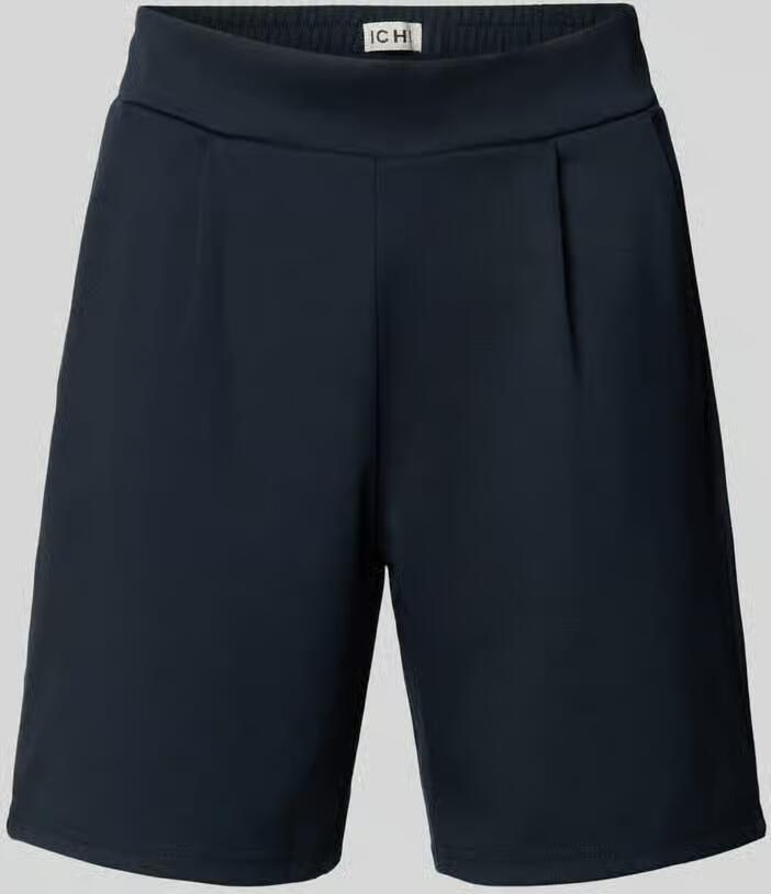 Ichi Regular fit korte broek met bandplooien model 'Kate'