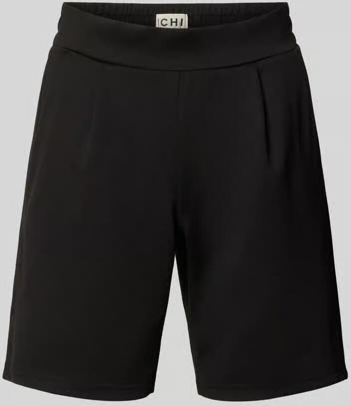 Ichi Regular fit korte broek met bandplooien model 'Kate' - Foto 7