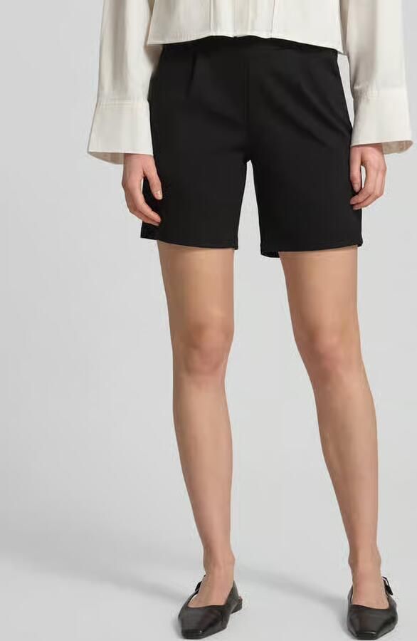 Ichi Regular fit korte broek met bandplooien model 'Kate' - Foto 9
