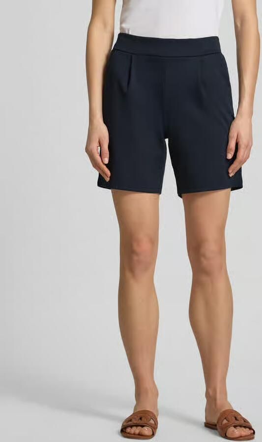 Ichi Regular fit korte broek met bandplooien model 'Kate' - Foto 5